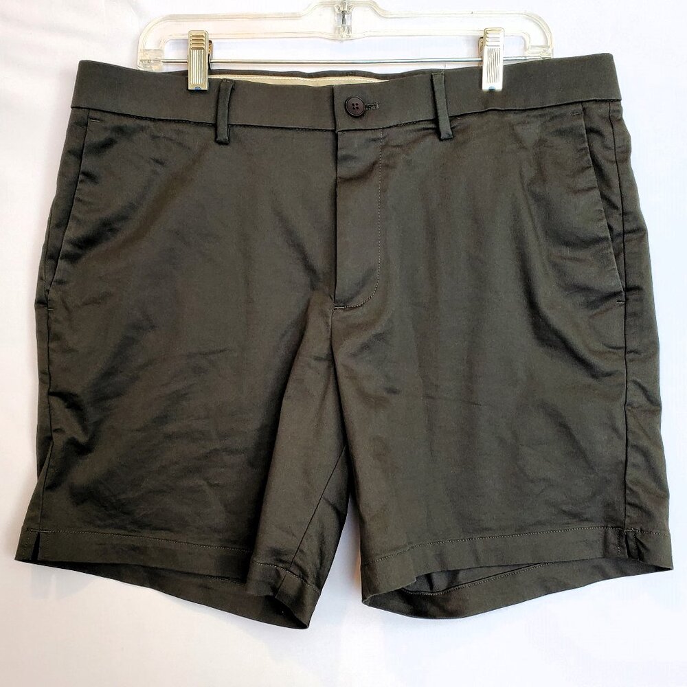 Banana Republic Shorts 7" Aiden Core Temp 35W Stretch Casual Packable Dark Olive